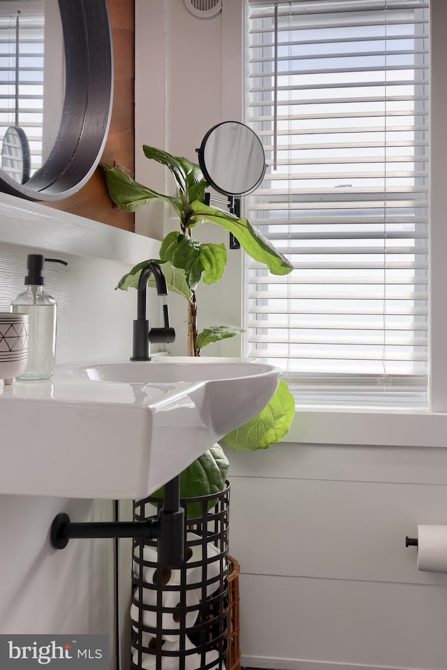 bathroom view of a sink