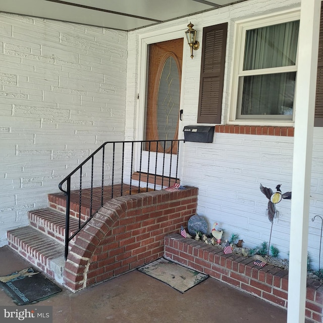 view of exterior entry