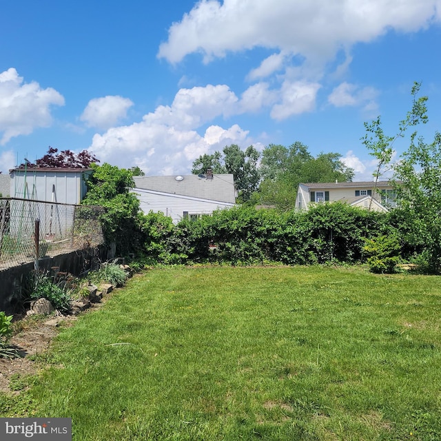 view of yard