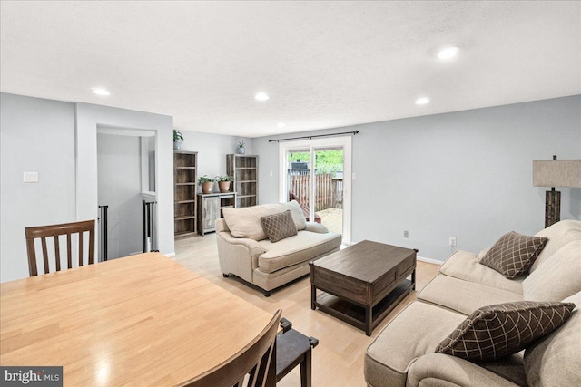 6436 Rockledge Ct, Elkridge, MD 21075 - living area with light wood finished floors and recessed lighting