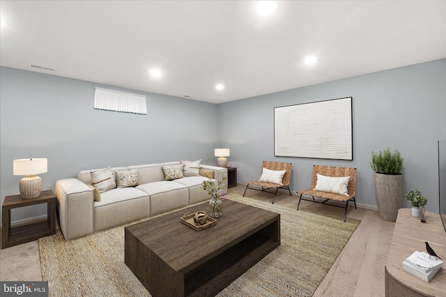 6436 Rockledge Ct, Elkridge, MD 21075 - living area with carpet and recessed lighting