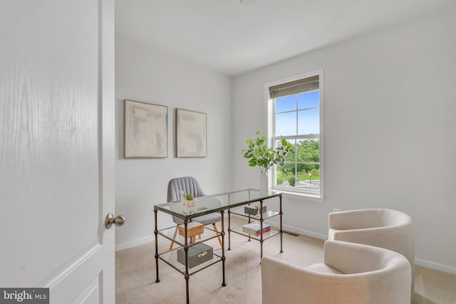 5992 Passend Dr, Frederick, MD 21703 - home office featuring baseboards and carpet floors