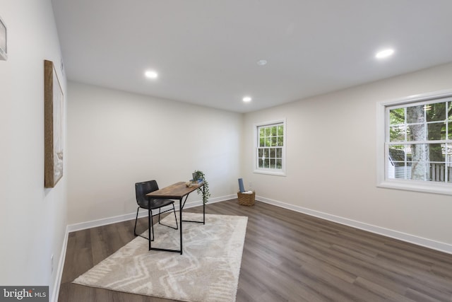 1806 Crofton Pkwy, Crofton, MD 21114 - unfurnished office featuring recessed lighting and dark wood-style floors