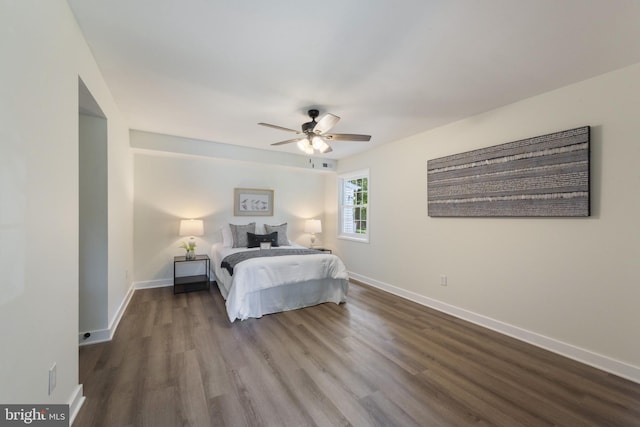 1806 Crofton Pkwy, Crofton, MD 21114 - bedroom with wood finished floors and ceiling fan