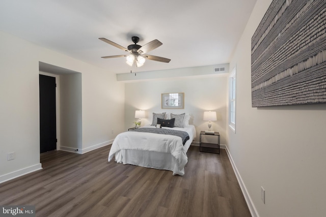 1806 Crofton Pkwy, Crofton, MD 21114 - bedroom featuring dark wood-style flooring and ceiling fan