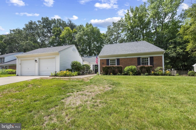 1806 Crofton Pkwy, Crofton, MD 21114 - view of front of property featuring concrete driveway, a front yard, and brick siding
