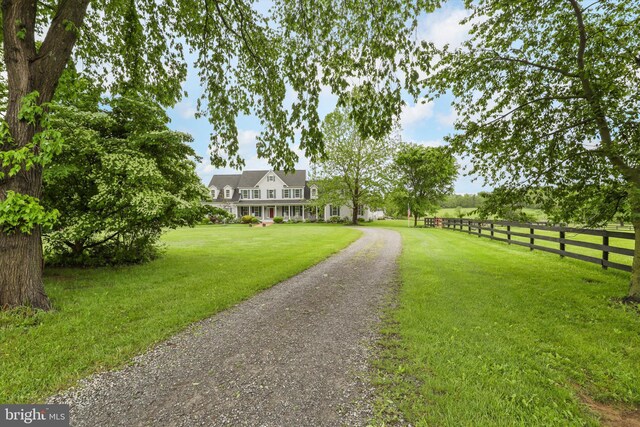 view of dirt / gravel road