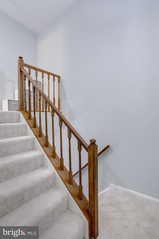 46919 Trumpet Cir, Sterling, VA 20164 - staircase featuring carpet and baseboards