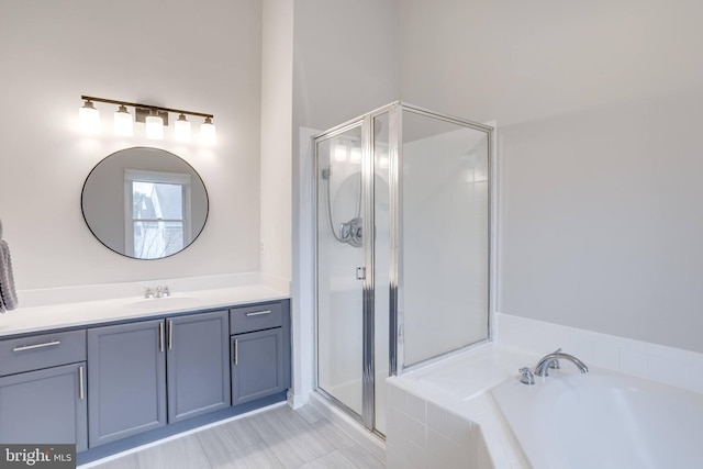 46919 Trumpet Cir, Sterling, VA 20164 - full bath with a stall shower, a bath, and vanity