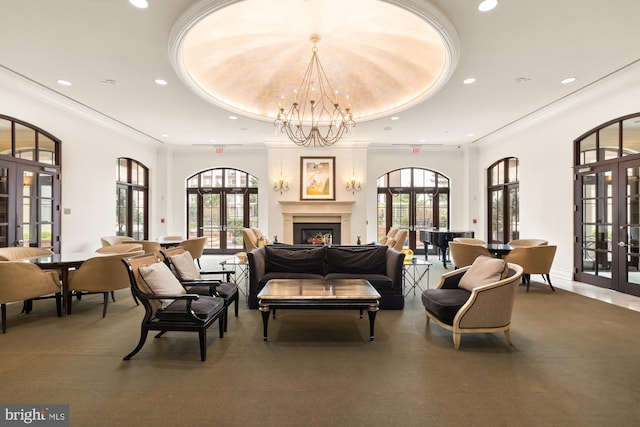 11710 Old Georgetown Rd Unit 1504, North Bethesda, MD 20852 - common area featuring recessed lighting and crown molding