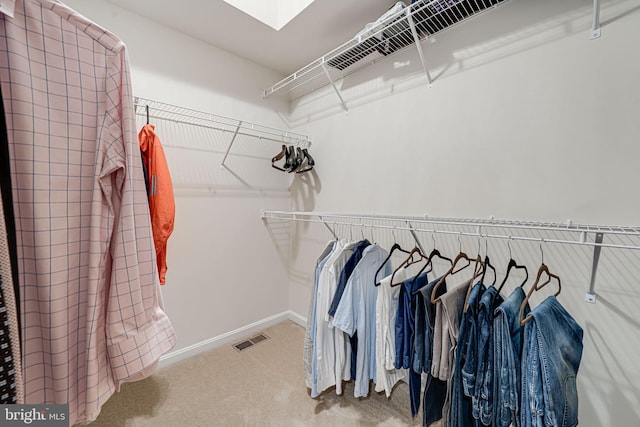 14762 Bell Tower Rd, Woodbridge, VA 22193 - walk in closet with carpet floors and a skylight