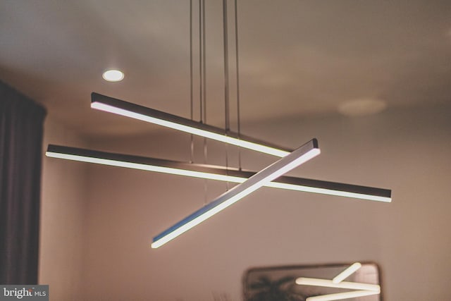 detailed view of recessed lighting