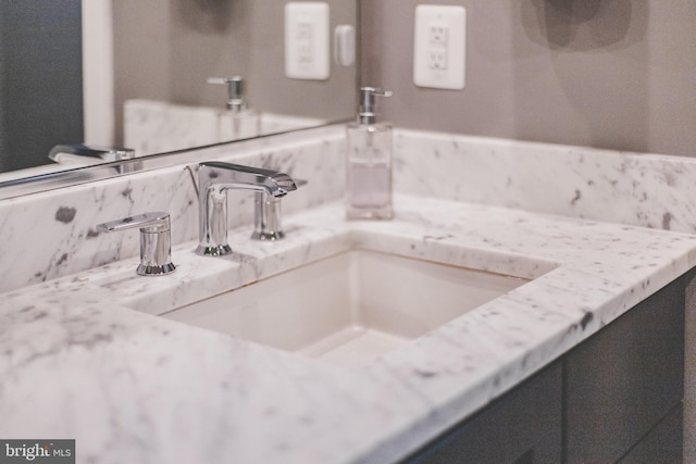 bathroom featuring vanity