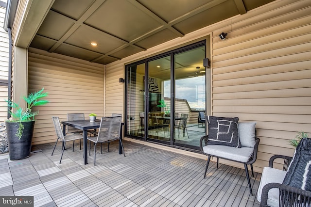 view of patio / terrace featuring outdoor dining area