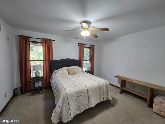 105 Woodview Dr, Harrington, DE 19952 - bedroom with carpet floors, multiple windows, and ceiling fan