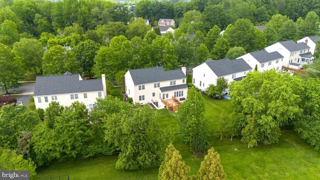 aerial perspective of suburban area