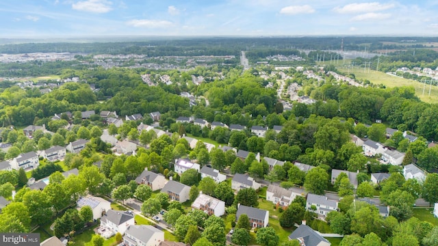 aerial perspective of suburban area