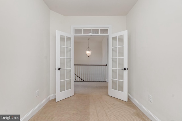 1427 Chanery Ct, Odenton, MD 21113 - carpeted spare room featuring french doors and baseboards