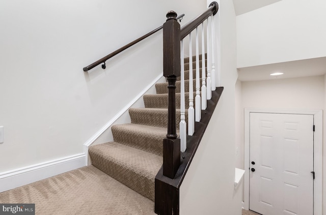 1427 Chanery Ct, Odenton, MD 21113 - stairway featuring carpet floors