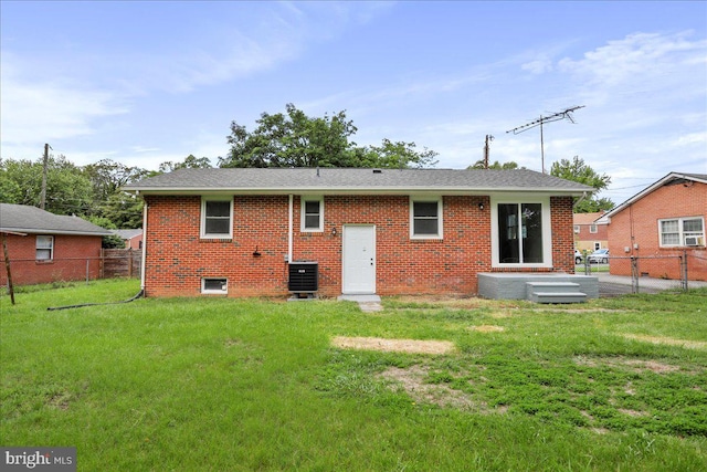 12 Montague Cir, Winchester, VA 22601 - back of house featuring brick siding and central AC unit