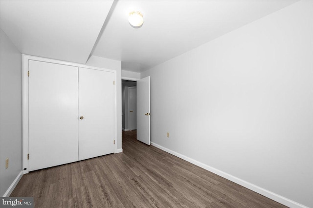 4211 Springview, Jefferson, MD 21755 - unfurnished bedroom featuring wood finished floors, baseboards, and a closet