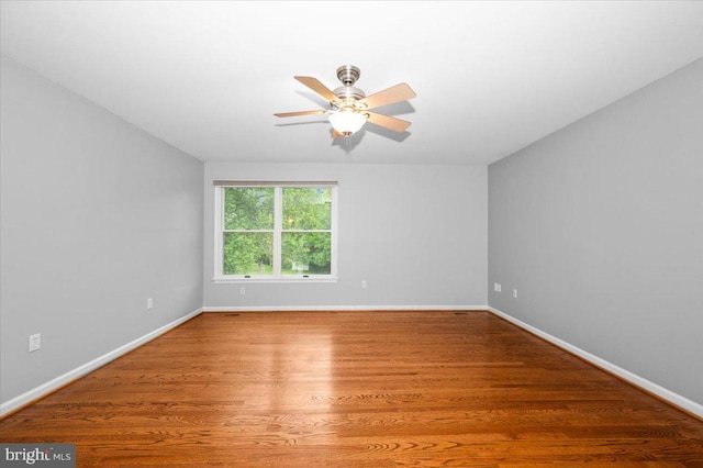 4211 Springview, Jefferson, MD 21755 - empty room featuring a ceiling fan, baseboards, and wood finished floors