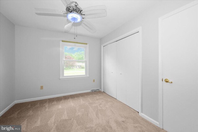 4211 Springview, Jefferson, MD 21755 - unfurnished bedroom with carpet floors, a closet, baseboards, and a ceiling fan