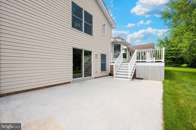 4211 Springview, Jefferson, MD 21755 - view of patio featuring stairway and a deck