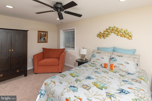 31766 Chablis Ln Unit 76, Lewes, DE 19958 - bedroom featuring carpet, recessed lighting, a ceiling fan, and baseboards