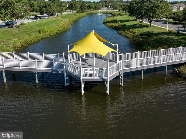31766 Chablis Ln Unit 76, Lewes, DE 19958 - dock area featuring a water view