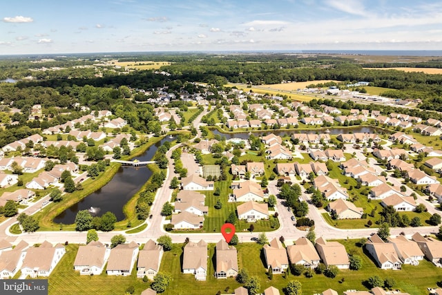 31766 Chablis Ln Unit 76, Lewes, DE 19958 - aerial view of residential area featuring a large body of water