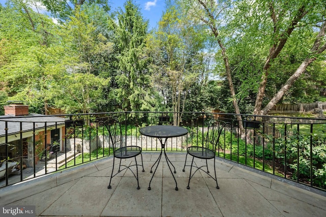view of balcony