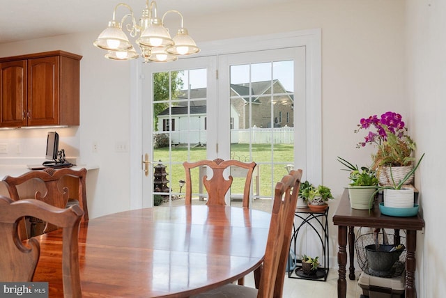 2799 Greenway Ct, Rockingham, VA 22802 - dining space featuring a chandelier