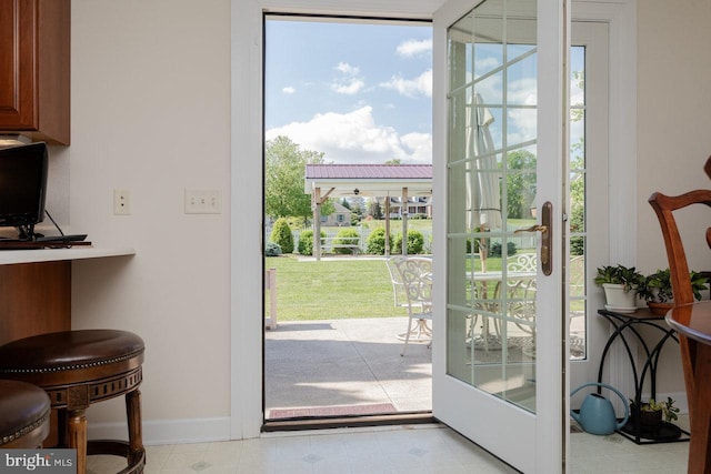 2799 Greenway Ct, Rockingham, VA 22802 - entryway with baseboards and plenty of natural light