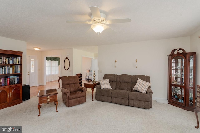 2799 Greenway Ct, Rockingham, VA 22802 - carpeted living room featuring a ceiling fan