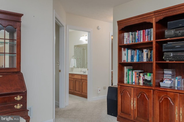 2799 Greenway Ct, Rockingham, VA 22802 - hall featuring light colored carpet and baseboards
