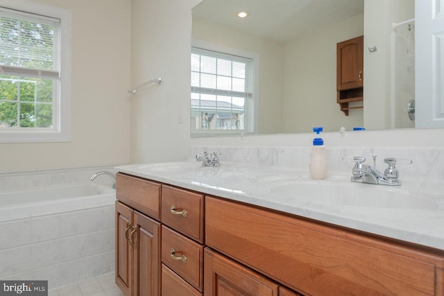 2799 Greenway Ct, Rockingham, VA 22802 - full bath with a garden tub and double vanity