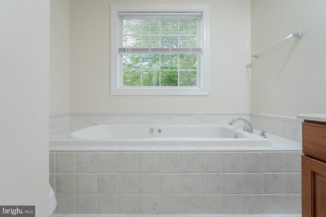 2799 Greenway Ct, Rockingham, VA 22802 - bathroom with vanity, a garden tub, and toilet