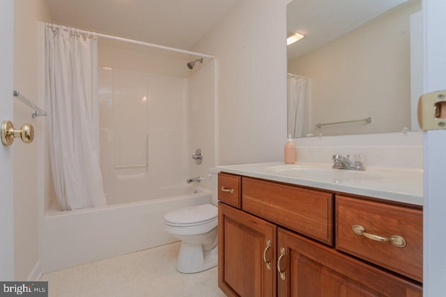 2799 Greenway Ct, Rockingham, VA 22802 - full bath with toilet, vanity, and shower / bath combo with shower curtain