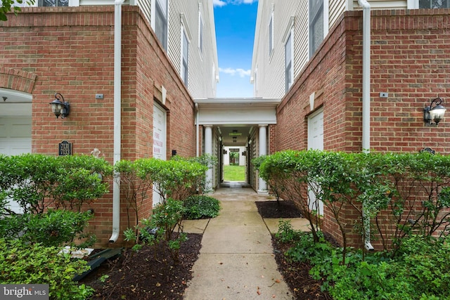 7135 Huntley Creek Pl Unit 55, Alexandria, VA 22306 - view of exterior entry featuring brick siding