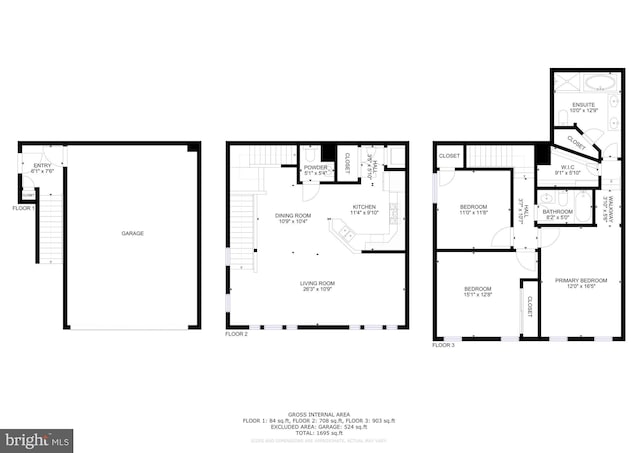 7135 Huntley Creek Pl Unit 55, Alexandria, VA 22306 - home floor plan