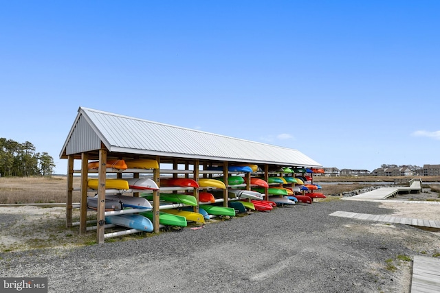 view of parking / parking lot