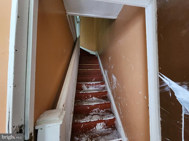 view of stairs