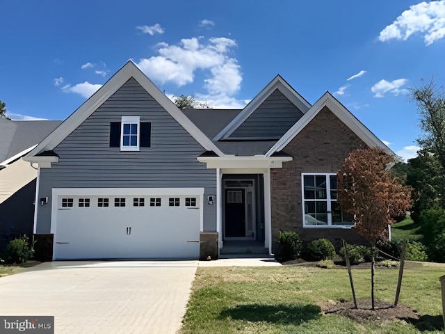 112 Amberfield Ct, Winchester, VA 22602 - traditional home with driveway, stone siding, and a front yard