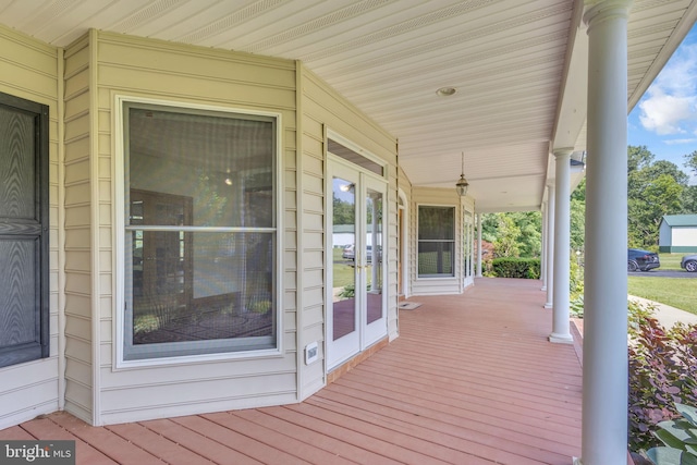 10150 Lapworth Pl, Charlotte Hall, MD 20622 - porch with french doors