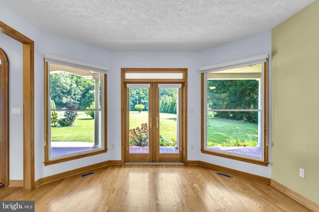 10150 Lapworth Pl, Charlotte Hall, MD 20622 - spare room with light wood finished floors, baseboards, a textured ceiling, and plenty of natural light