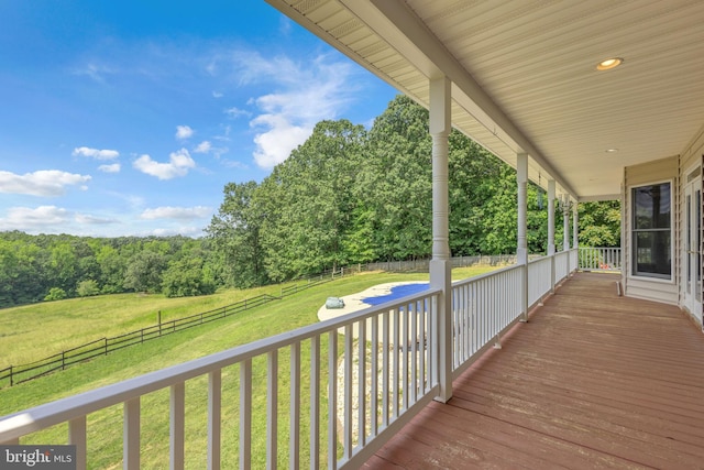 10150 Lapworth Pl, Charlotte Hall, MD 20622 - porch featuring a view of trees