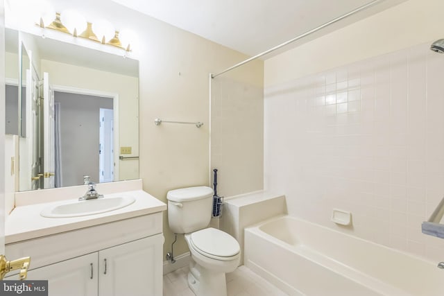 2 Larch Way, Princeton, NJ 08540 - full bathroom featuring vanity, washtub / shower combination, and tile patterned flooring
