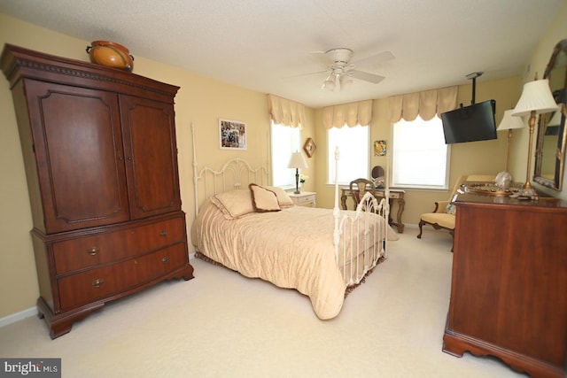 3201 Centennial Sta, Warminster, PA 18974 - bedroom with light colored carpet, baseboards, and ceiling fan