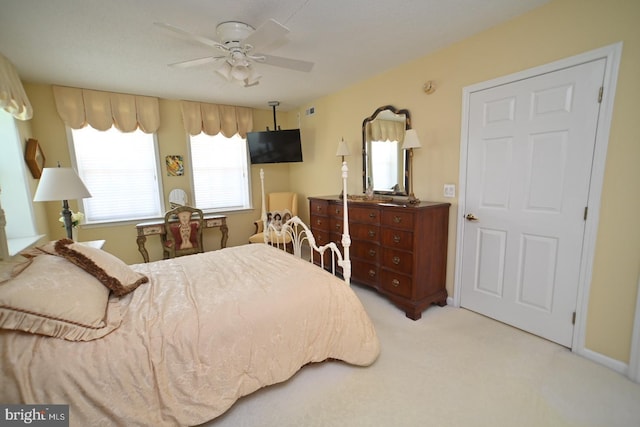 3201 Centennial Sta, Warminster, PA 18974 - bedroom with carpet floors and a ceiling fan